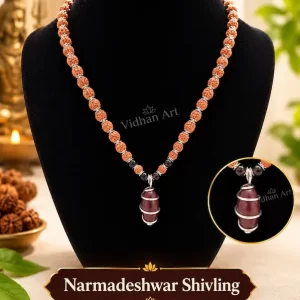 Narmadeshwar Rudraksha Sangam Pendant Mala